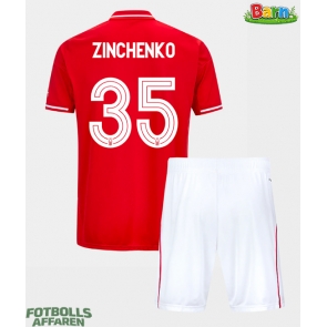 Nottingham Forest Oleksandr Zinchenko #35 Hemmaställ Barn 2025-26 Kortärmad (+ Korta byxor)